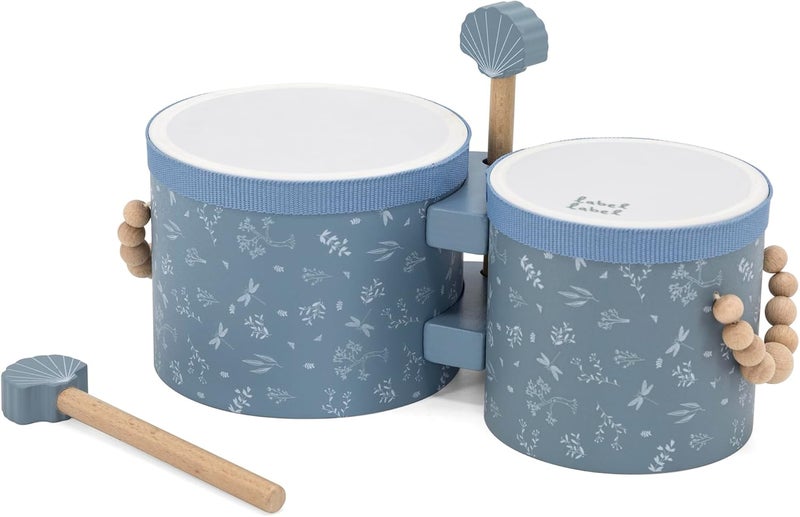 label label Blue Wooden Bongos LLWT-04427 - Image 2